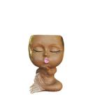 Vaso de flores Creative Resin Mermaid Cartoon Plant Pote 300g