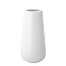 Vaso de flores D'vine Dev Ceramic 20 cm com acabamento texturizado em marfim