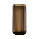 Vaso de flores Dinyeo, cilindro grande, vidro marrom com nervuras Vaso de flores Dinyeo, cilindro grande, vidro marrom com nervuras