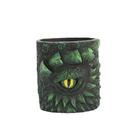 Vaso de flores em resina Dragon Eye com design de criatura mítica 370g