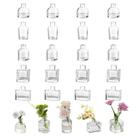 Vaso de flores Glasseam Mini Bud Clear Glass, conjunto de 20