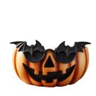 Vaso de flores Halloween Pumpkin com design de óculos de sol de morcego 260g