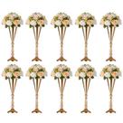 Vaso de Flores NUPTIO Dourado - Metal, 42cm (10 Unidades)