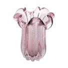 Vaso De Mesa Wolff De Vidro Flat Italy 19 x 23 Cm Rosa Claro