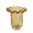 Vaso de Murano Decorativo Laradore Vaso Âmbar Para Flor 20cm Vaso de Murano Decorativo Laradore Vaso Âmbar Para Flor 20cm