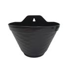 Vaso de Parede 20 x 13 cm Preto