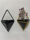 Vaso de Parede Cerâmica com Suporte de Metal