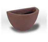 Vaso De Parede n 02 Polietileno Leve para plantas naturais, artificiais e decoração medindo 26cm x 17cm x 11cm