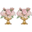Vaso de peças centrais de casamento Nuptio Mini Metal Urn Planter x2