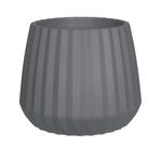Vaso de Planta Cachepot Wave 37cm Cinza - MOR Vaso de Planta Cachepot Wave 37cm Cinza - MOR