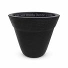 Vaso De Planta Decorativo Redondo Estilo Barro Polietileno