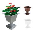 Vaso de Planta Flores Formato Taça Quadrado Decorativo lindo cálice de plástico