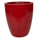 Vaso de planta luxo decorativo coluna lisa brilhante varanda e jardim 29x25