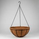 Vaso de planta pendente de fibra de coco 20 cm com corrente
