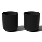 Vaso de Planta Veradek Lima Preto de Plástico 47x50 cm com Drenagem