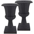Vaso de Plástico Deluxe Arcadia Garden PL51BK-2 Preto Vaso de Plástico Deluxe Arcadia Garden PL51BK-2 Preto
