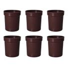 Vaso De Plástico Marrom 5,3cm x 5,6cm Pequeno Cacto 20 Peças