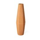 Vaso de poliresina hexagonal bege 41 cm Vaso de poliresina hexagonal bege 41 cm