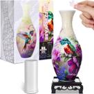 Vaso de quebra-cabeça 3D Silipull Trochilus com 160 peças de plástico curvas