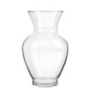 Vaso De Vidro Acinturado Transparente 12X20cm - Bela Flor