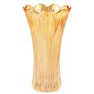 Vaso de Vidro Âmbar Brilhante Decorativo Casa Festas Casamentos Eventos Arranjos e Flores