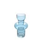Vaso De Vidro Azul 10x21cm.
