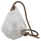 Vaso de vidro com alca de corda 15cm x 16,5cm x 19,5cm - Btc Decor