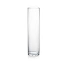 Vaso de vidro de qualidade WGVI, cilindro transparente alto e pesado