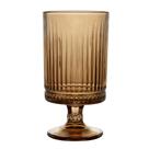 Vaso de Vidro Decorativo Esplendor Âmbar 10x18,7cm Arranjo Flores Decoração