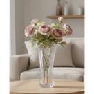 Vaso de vidro decorativo lily 23cm transparente para flor arrranjo decorado de flores tulipa decoração vasinho