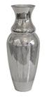 Vaso De Vidro Decorativo Prata Listras 60 X 26 Vaso De Vidro Decorativo Prata Listras 60 X 26