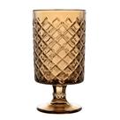 Vaso de Vidro Decorativo Topázio Âmbar 10x18,7cm Arranjo Flores Decoração