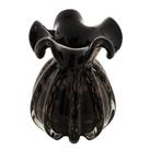 Vaso de Vidro Falt Italy Preto e Rose