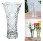 Vaso De Vidro Flores Decoração De Interiores 23x13