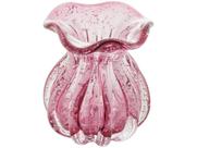 Vaso de Vidro Italy 11,5 x 13 cm Pink Lyor