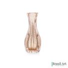 Vaso de Vidro Italy Dourado 18x8cm Vaso de Vidro Italy Dourado 18x8cm