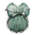 VASO DE VIDRO ITALY VERDE ESMERALDA 10CM x 11CM