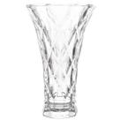 Vaso de Vidro Lyor Diamond 13x20cm Decorativo Plantas Arranjo Flores Transparente