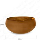 Vaso de Vidro Margot Pequeno Espelhado Ambar 28x13 Vaso de Vidro Margot Pequeno Espelhado Ambar 28x13