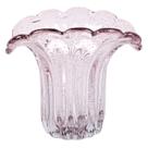 Vaso de Vidro Murano Decorativo Lilás Ametista 22 cm Mek