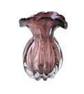 Vaso de Vidro Murano Trouxinha Vinho 15 Cm Luxo