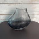 Vaso de Vidro Palladium Degradee Cinza 22 x 6 x 18cm