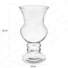 Vaso de Vidro para Decoração Italia 35x18