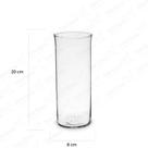 Vaso de Vidro para Decoração Tubo de Vidro 22x8
