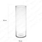 Vaso de Vidro para Decoração Tubo de Vidro 30x10