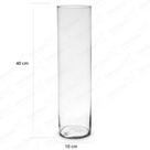 Vaso de Vidro para Decoração Tubo de Vidro 40x10