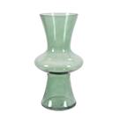 Vaso de Vidro para Flores Verde Decorativo Grillo 30x15cm