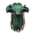 VASO DE VIDRO SODO-CALCICO FLAT ITALY VERDE ESMERALDA 18x21cm
