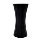Vaso de Vidro Sofisticado Julieta Decorativo Luxo Médio Preto 06-80259