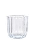 Vaso de vidro transparente 9x9 cm grillo